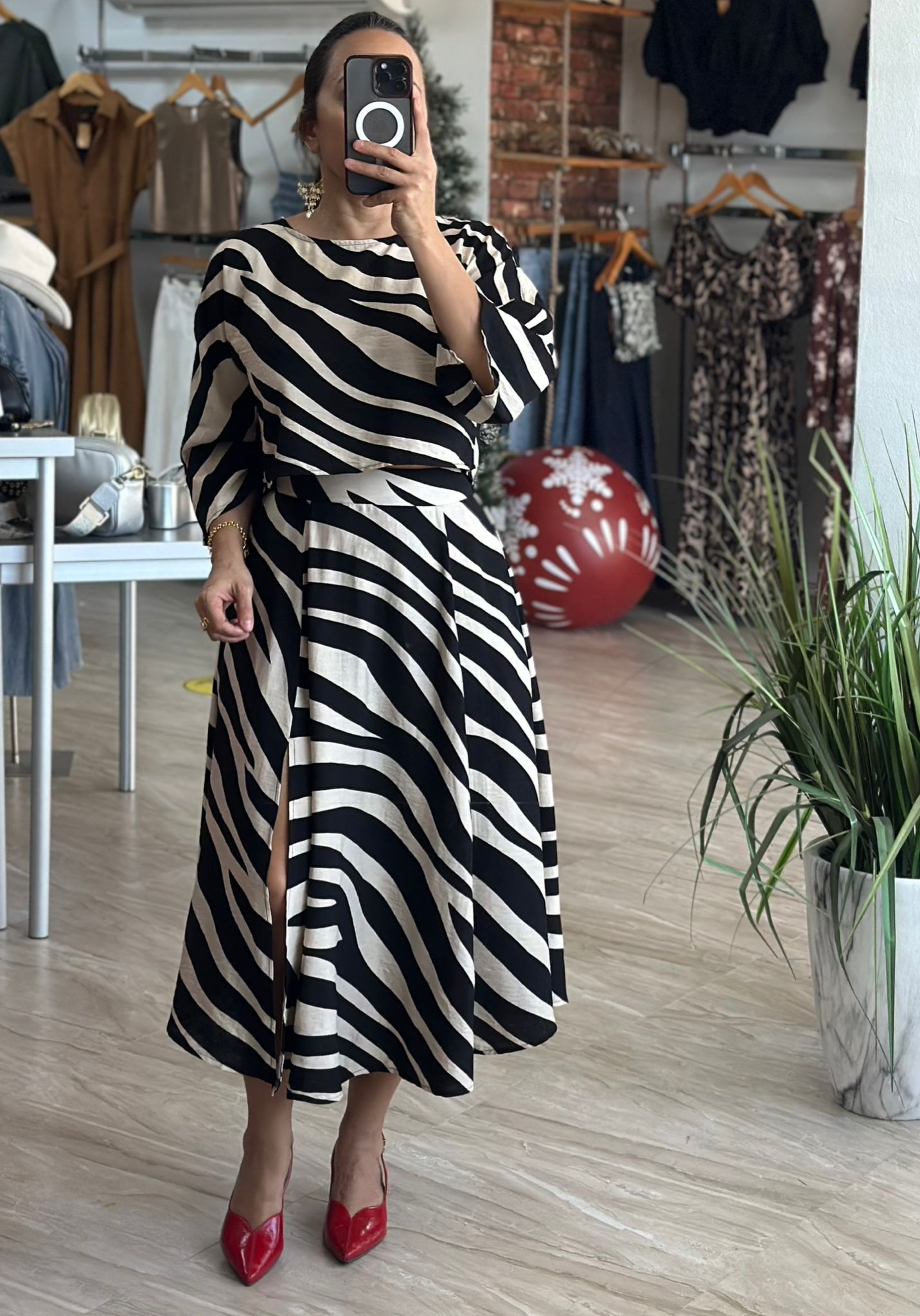 Top and Skirt Set