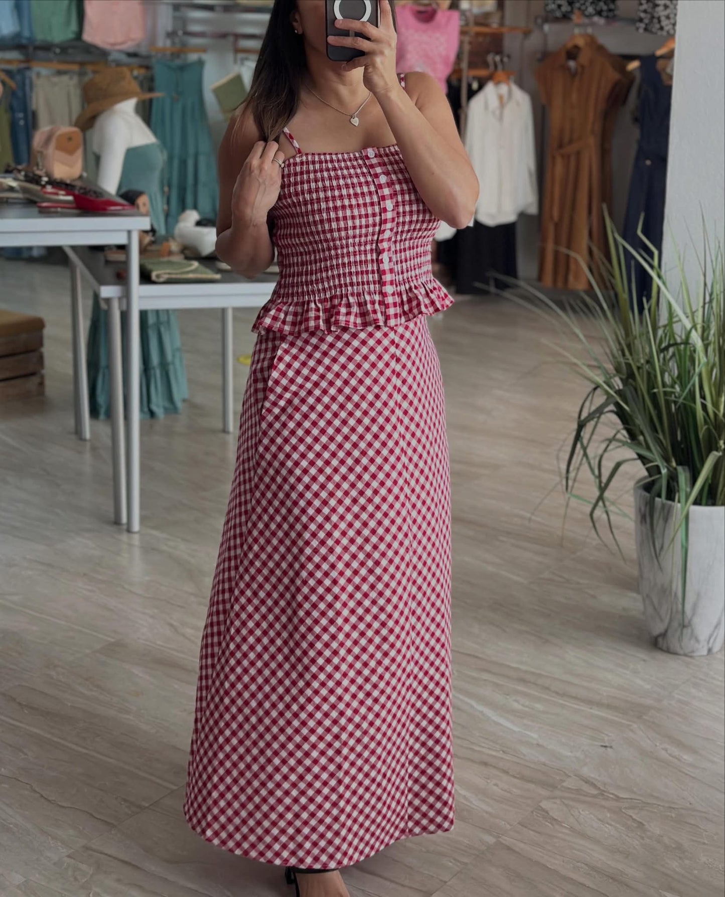 Top and Skirt Set